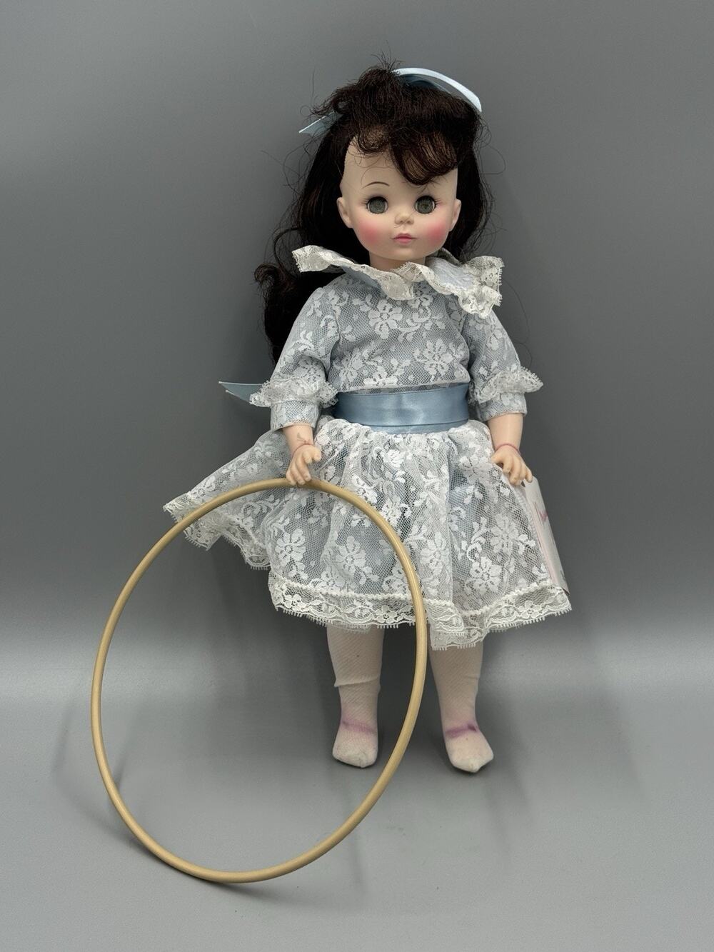 Vintage Madame Alexander Renoir Girl with Hoop 13 Inch No Shoes READ DETAILS